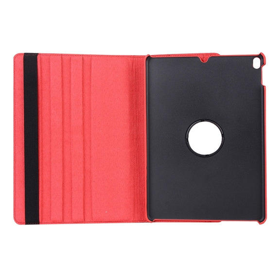 Litchi Texture 360 Degree Spin Multi-function Horizontal Flip Leather Protective Case with Holder for iPad Pro 10.5 inch / iPad Air (2019) (Red)