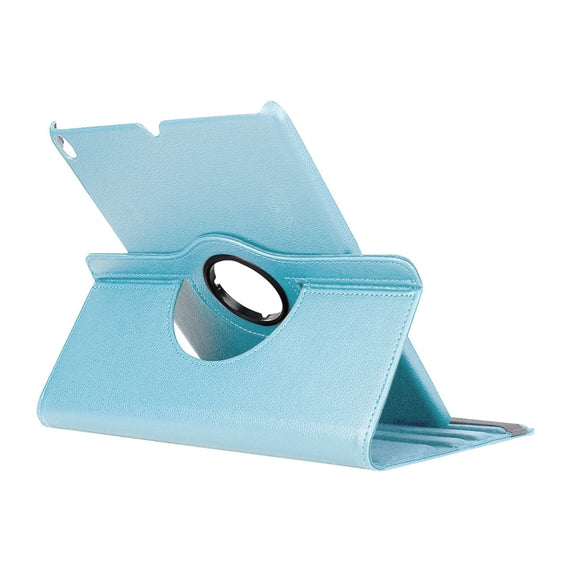 Litchi Texture 360 Degree Spin Multi-function Horizontal Flip Leather Protective Case with Holder for iPad Pro 10.5 inch / iPad Air (2019) (Baby Blue)