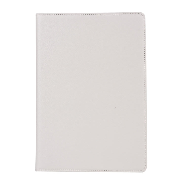 Litchi Texture 360 Degree Spin Multi-function Horizontal Flip Leather Protective Case with Holder for iPad Pro 10.5 inch / iPad Air (2019) (White)