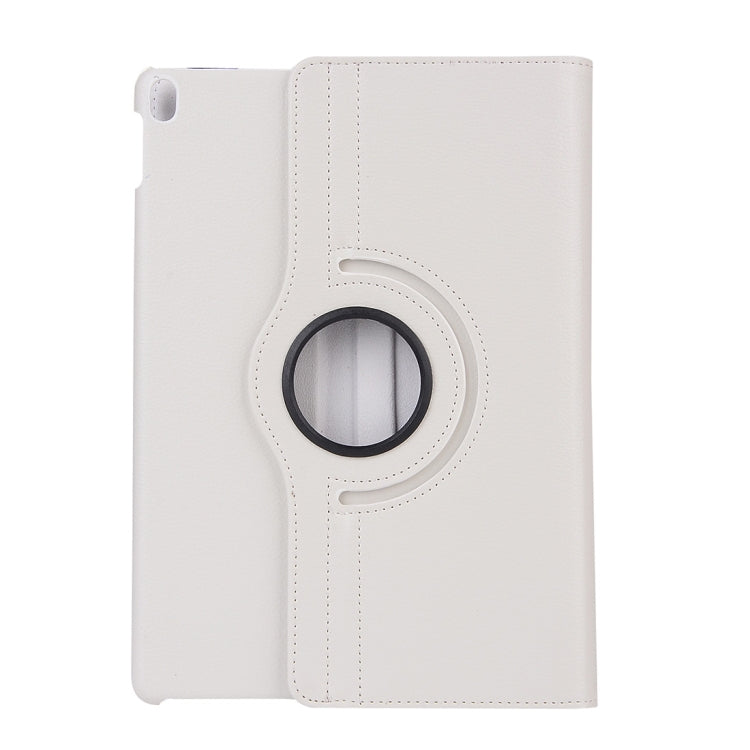 Litchi Texture 360 Degree Spin Multi-function Horizontal Flip Leather Protective Case with Holder for iPad Pro 10.5 inch / iPad Air (2019) (White)