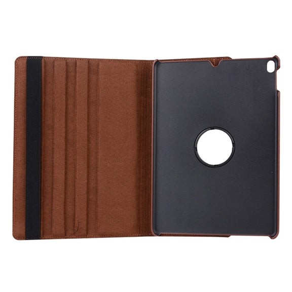 Litchi Texture 360 Degree Spin Multi-function Horizontal Flip Leather Protective Case with Holder for iPad Pro 10.5 inch / iPad Air (2019) (Brown)