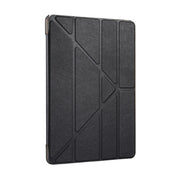 For iPad Pro 10.5 inch Silk Texture Horizontal Deformation Flip Leather Case with 4-folding Holder & Sleep / Wake-up(Black)