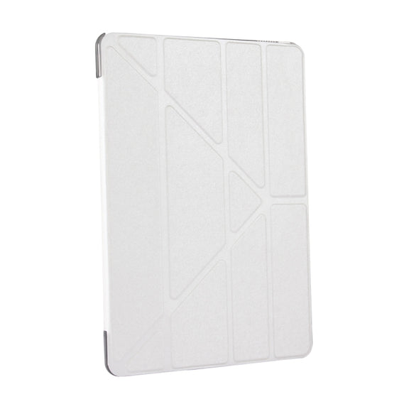 For iPad Pro 10.5 inch Silk Texture Horizontal Deformation Flip Leather Case with 4-folding Holder & Sleep / Wake-up(White)