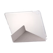 For iPad Pro 10.5 inch Silk Texture Horizontal Deformation Flip Leather Case with 4-folding Holder & Sleep / Wake-up(White)
