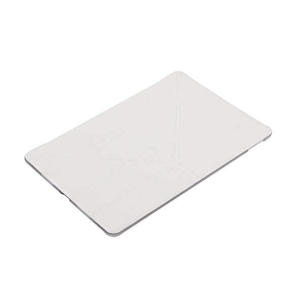 For iPad Pro 10.5 inch Silk Texture Horizontal Deformation Flip Leather Case with 4-folding Holder & Sleep / Wake-up(White)