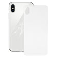 Easy Replacement Big Camera Hole Glass Back Battery Cover with Adhesive for iPhone X(White) - free shipping - PMC TechLife - Order now!