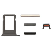 Card Tray + Volume Control Key + Power Button + Mute Switch Vibrator Key for iPhone X(Grey)