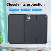 T06-AS For iPad mini6 Touch Backlight Split Type Bluetooth Keyboard Leather Case