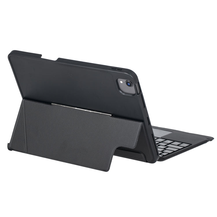 T11-AS For iPad Air 11 2025 / Air 5 / 4 10.9 / Pro 11 2022&2021&2020&2018 Touch Backlight Split Type Bluetooth Keyboard Leather Case