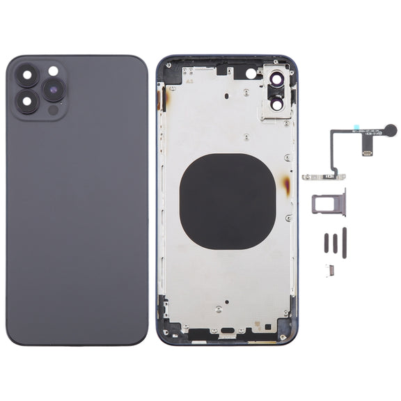 Back Cover with Appearance Imitation of iP14 Pro Max for iPhone XS Max(Black)