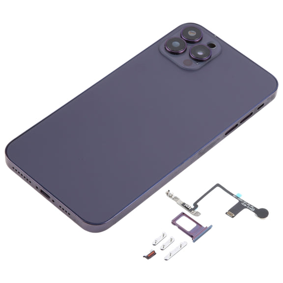 Back Cover with Appearance Imitation of iP14 Pro Max for iPhone XS Max(Purple)