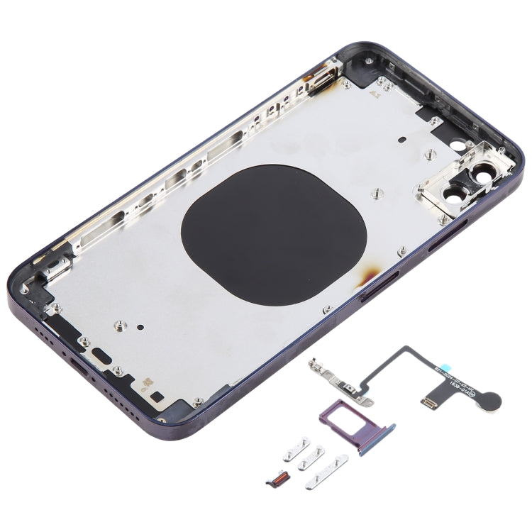 Back Cover with Appearance Imitation of iP14 Pro Max for iPhone XS Max(Purple)