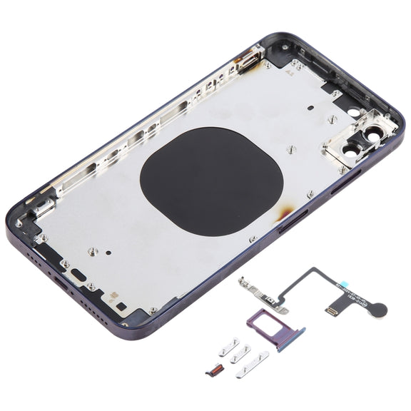 Back Cover with Appearance Imitation of iP14 Pro Max for iPhone XS Max(Purple)
