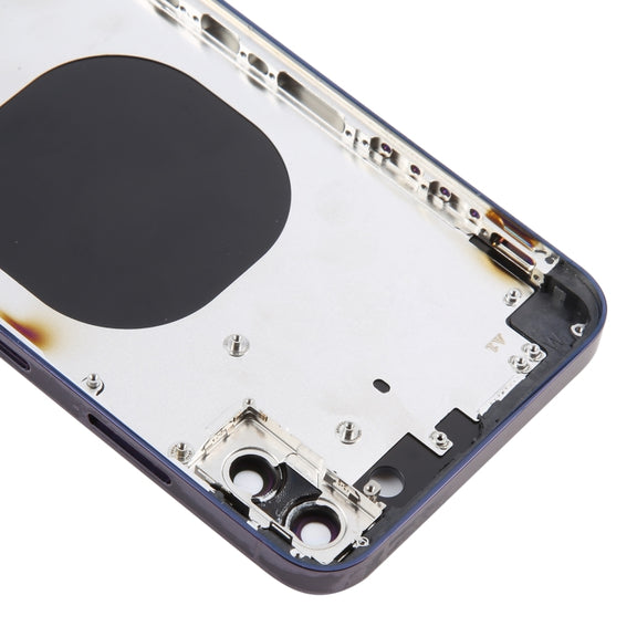 Back Cover with Appearance Imitation of iP14 Pro Max for iPhone XS Max(Purple)