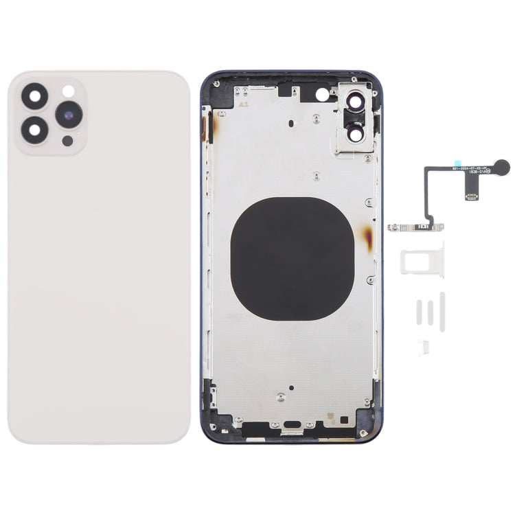 Back Cover with Appearance Imitation of iP14 Pro Max for iPhone XS Max(White)