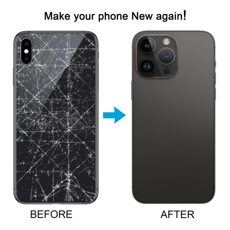 Back Cover with Appearance Imitation of iP14 Pro Max for iPhone XS Max(White)