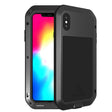 For iPhone XS Max LOVE MEI Powerful Dustproof Shockproof Anti-slip Metal + Silicone Combination Case(Black) - More iPhone Cases by LOVE MEI | Online Shopping South Africa | PMC TechLife | Buy Now Pay Later Mobicred