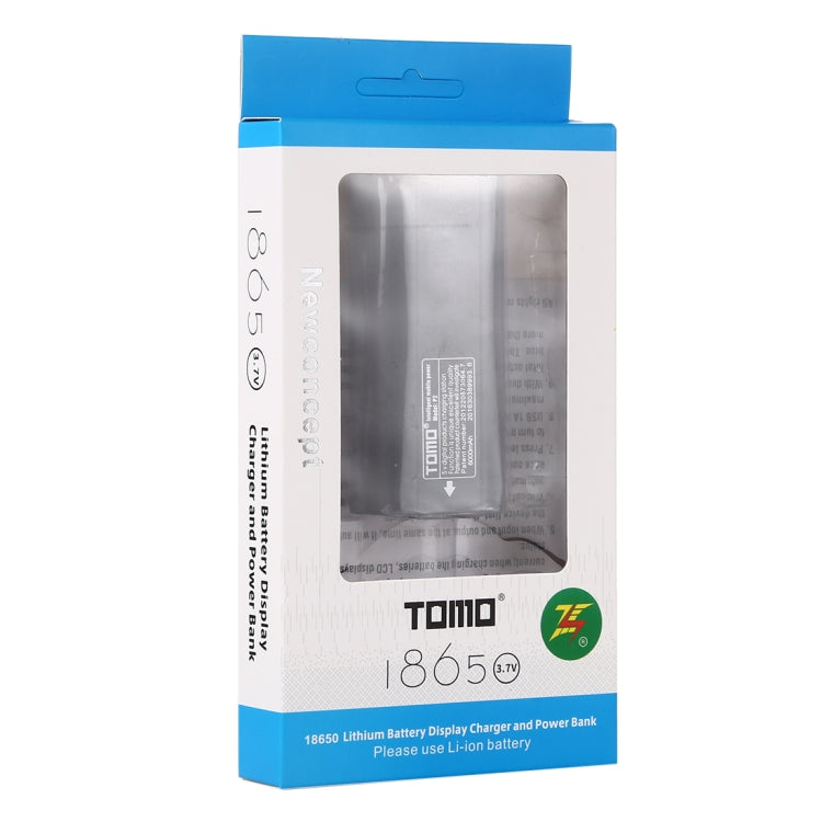 TOMO P2 USB Smart 2 Battery Charger with  Indicator Light for 18650 Li-ion Battery(Black)