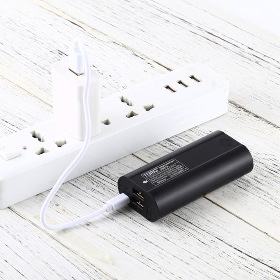TOMO P2 USB Smart 2 Battery Charger with  Indicator Light for 18650 Li-ion Battery(Black)