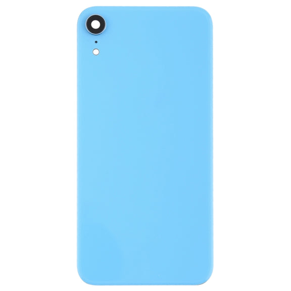 Battery Back Cover with Back Camera Bezel & Lens & Adhesive  for iPhone XR(Blue)