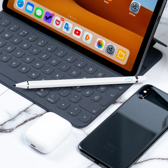 Active Capacitive Stylus for iPod touch / iPad mini & Air & Pro / iPhone(White)