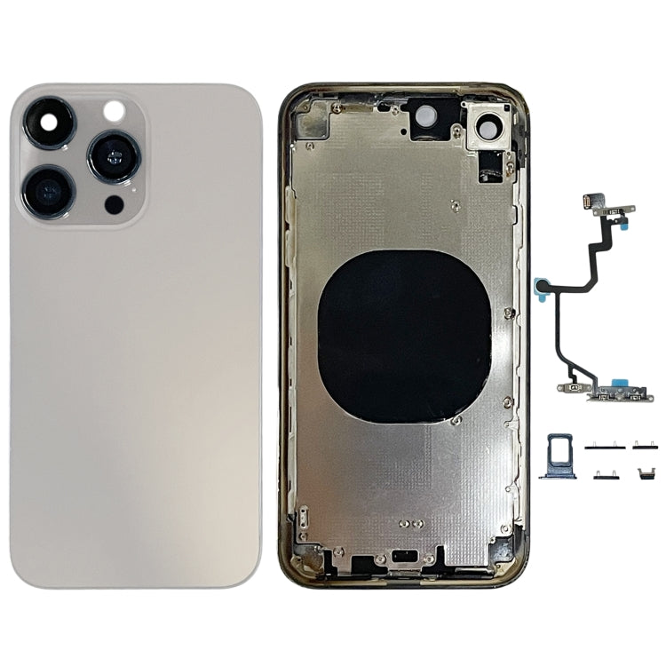 Back Cover with Appearance Imitation of iP15 Pro for iPhone XR(Titanium Gray)