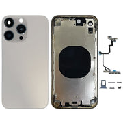 Back Cover with Appearance Imitation of iP15 Pro for iPhone XR(Titanium Gray)