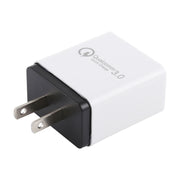 AR-QC-03 2.1A 3 USB Ports Quick Charger Travel Charger, US Plug(Black)