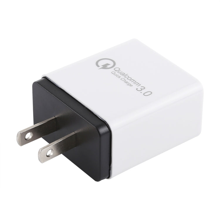 AR-QC-03 2.1A 3 USB Ports Quick Charger Travel Charger, US Plug(Black)