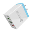 AR-QC-03 2.1A 3 USB Ports Quick Charger Travel Charger, US Plug (Blue) - USB Charger by PMC TechLife | Online Shopping South Africa | PMC TechLife | Buy Now Pay Later Mobicred