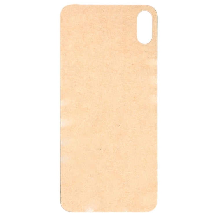 Easy Replacement Big Camera Hole Glass Back Battery Cover with Adhesive for iPhone XS(Gold)