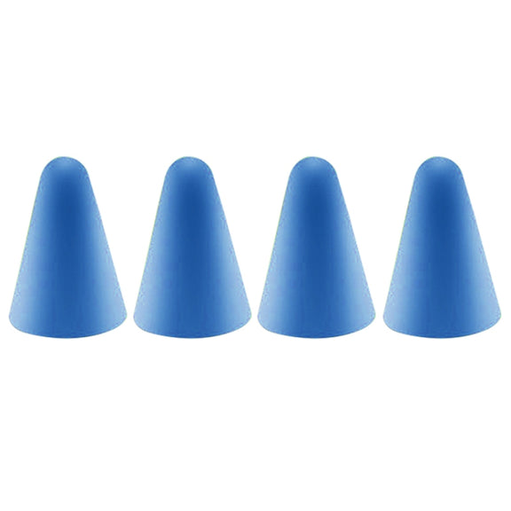 4 PCS Non-slip Mute Wear-resistant Nib Cover for Apple Pencil 1 / 2 (Dark Blue)