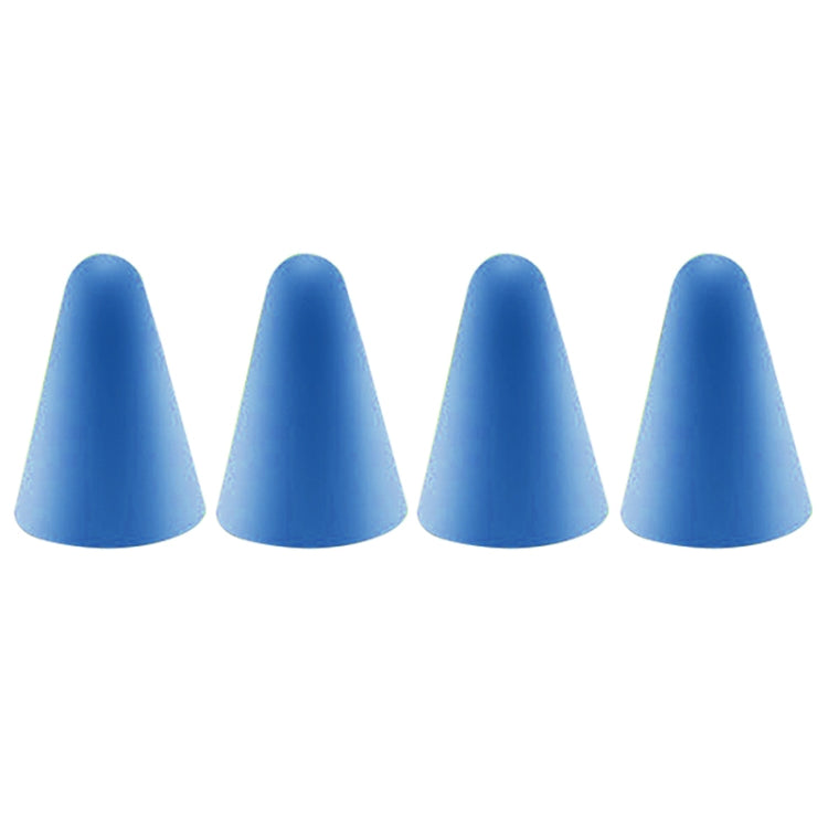 4 PCS Non-slip Mute Wear-resistant Nib Cover for Apple Pencil 1 / 2 (Dark Blue)