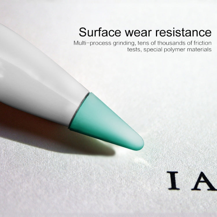 4 PCS Non-slip Mute Wear-resistant Nib Cover for Apple Pencil 1 / 2 (Dark Blue)