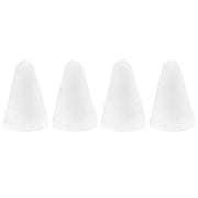 4 PCS Non-slip Mute Wear-resistant Nib Cover for Apple Pencil 1 / 2 (Transparent)