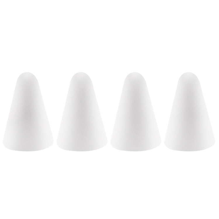 4 PCS Non-slip Mute Wear-resistant Nib Cover for Apple Pencil 1 / 2(White)