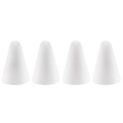 4 PCS Non-slip Mute Wear-resistant Nib Cover for Apple Pencil 1 / 2(White)