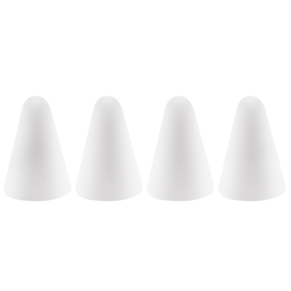 4 PCS Non-slip Mute Wear-resistant Nib Cover for Apple Pencil 1 / 2(White)