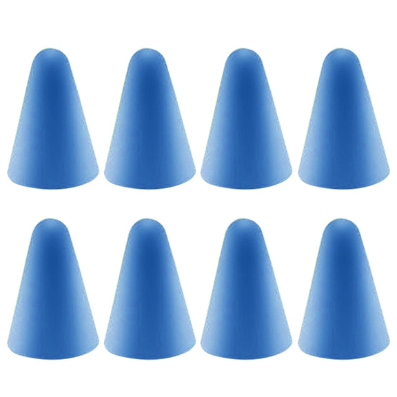 8 PCS Non-slip Mute Wear-resistant Nib Cover for Apple Pencil 1 / 2(Dark Blue)