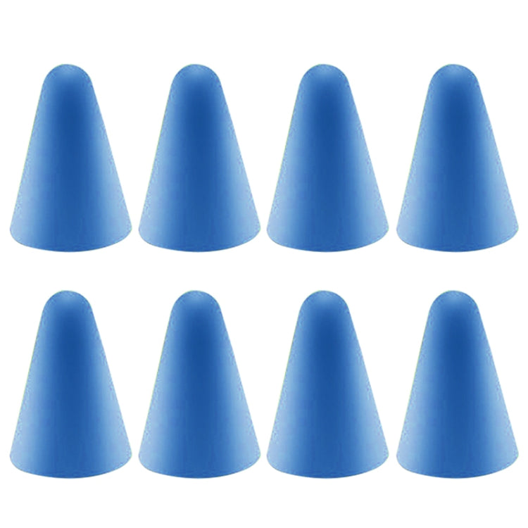8 PCS Non-slip Mute Wear-resistant Nib Cover for Apple Pencil 1 / 2(Dark Blue)