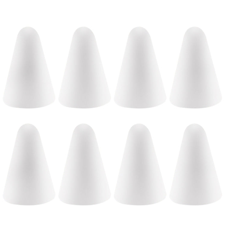 8 PCS Non-slip Mute Wear-resistant Nib Cover for Apple Pencil 1 / 2(White)