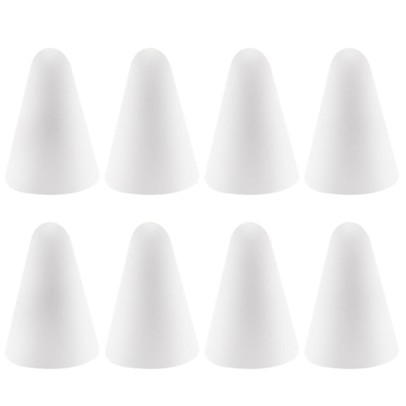 8 PCS Non-slip Mute Wear-resistant Nib Cover for Apple Pencil 1 / 2(White)