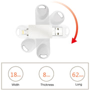 S29 3 in 1 16GB Micro USB + USB + 8 Pin Interface Metal Twister Flash Disk(Silver)