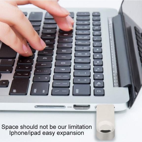 S29 3 in 1 32GB Micro USB + USB + 8 Pin Interface Metal Twister Flash Disk(Silver)