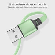 3.5A Liquid Silicone 3 in 1 USB to USB-C / Type-C + 8Pin + Micro USB Retractable Data Syn Charging Cable (Yellow)