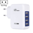 HT-CD03 15.5W 5V 3.1A 4-Port USB Wall Charger Travel Charger, EU Plug (White) - USB Charger by PMC TechLife | Online Shopping South Africa | PMC TechLife | Buy Now Pay Later Mobicred