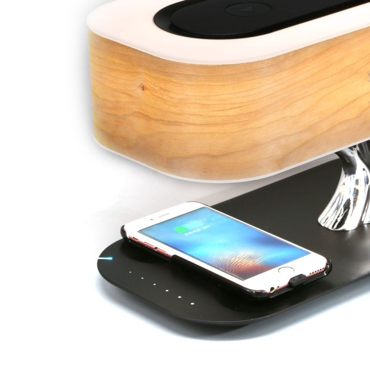 Tree Light Bluetooth Speaker Desk Lamp Phone Wireless Charger, US Plug