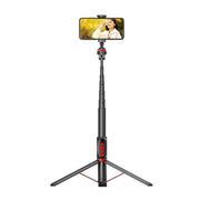 Aluminum Alloy Mobile Phone Bluetooth Selfie Stick Live Floor Tripod Bracket, Height: 1.8m