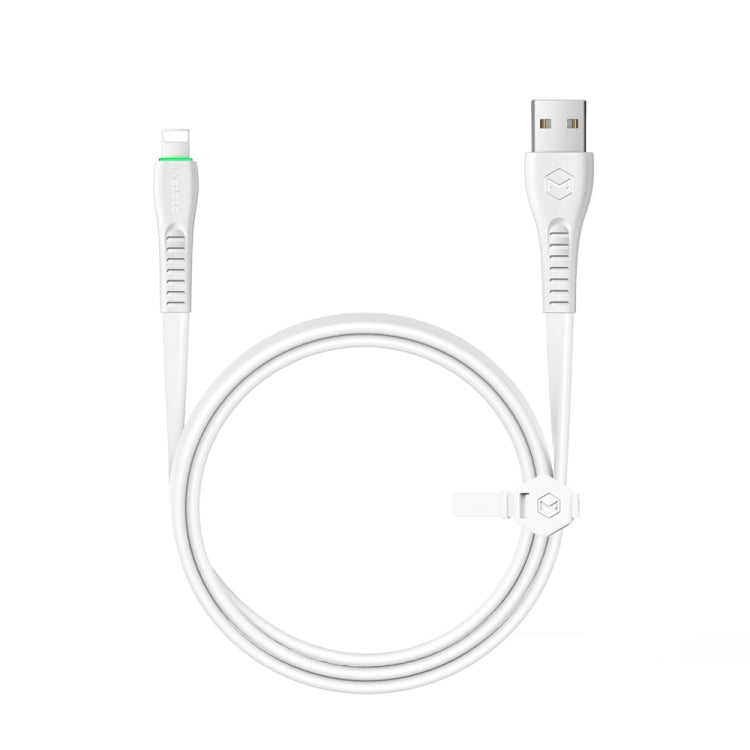 Mcdodo CA-6360 Flying Fish Series 8 Pin to USB LED Cable, Length: 1.2m(White)