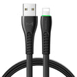 Mcdodo CA-6363 Flying Fish Series 8 Pin to USB LED Cable, Length: 1.8m(Black) - free shipping - PMC TechLife - Order now!